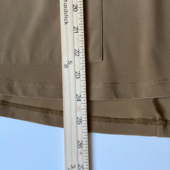 Sun Kim Neutral Taupe Stretchy Slinky Jersey Knit 3/4 Sleeve Swing Tunic - Picture 7 of 13